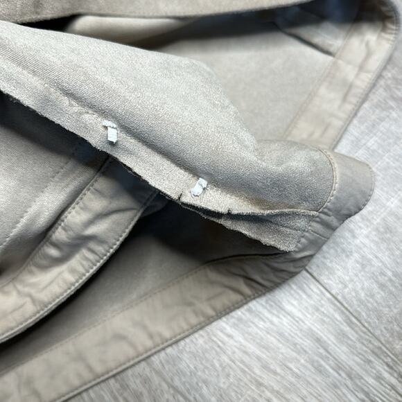 BCBG MAXAZRIA Beckett Taupe Faux Suede Wrap Front Mini Skirt with Pockets Womens - Picture 7 of 8